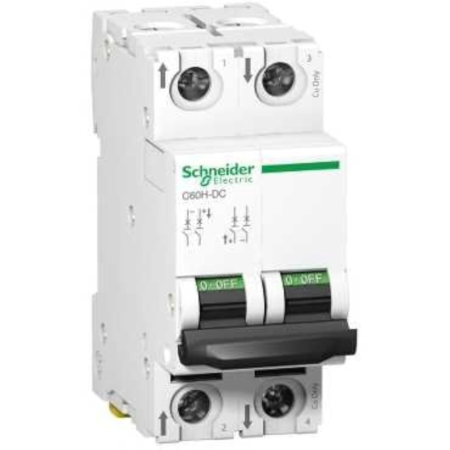 Schneider Electric A9N61535 Interruptor Automático Especial de CC, C60H, 500 V, 2P, 32 A, curva C