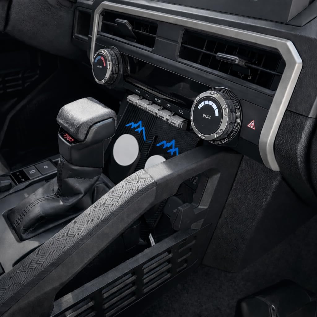 Double Magnetic Wireless Charger for Tacoma and 4Runner Non-Slip Charging Pad for 2024 2025 2026 Tacoma and 2025 2026 4Runner Magnetic Charger 15W Wireless Car Charger (Blue)