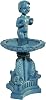 Melody Jane Dollhouse Blue Cherub Fountain Miniature Decorative Garden Accessories 1:12