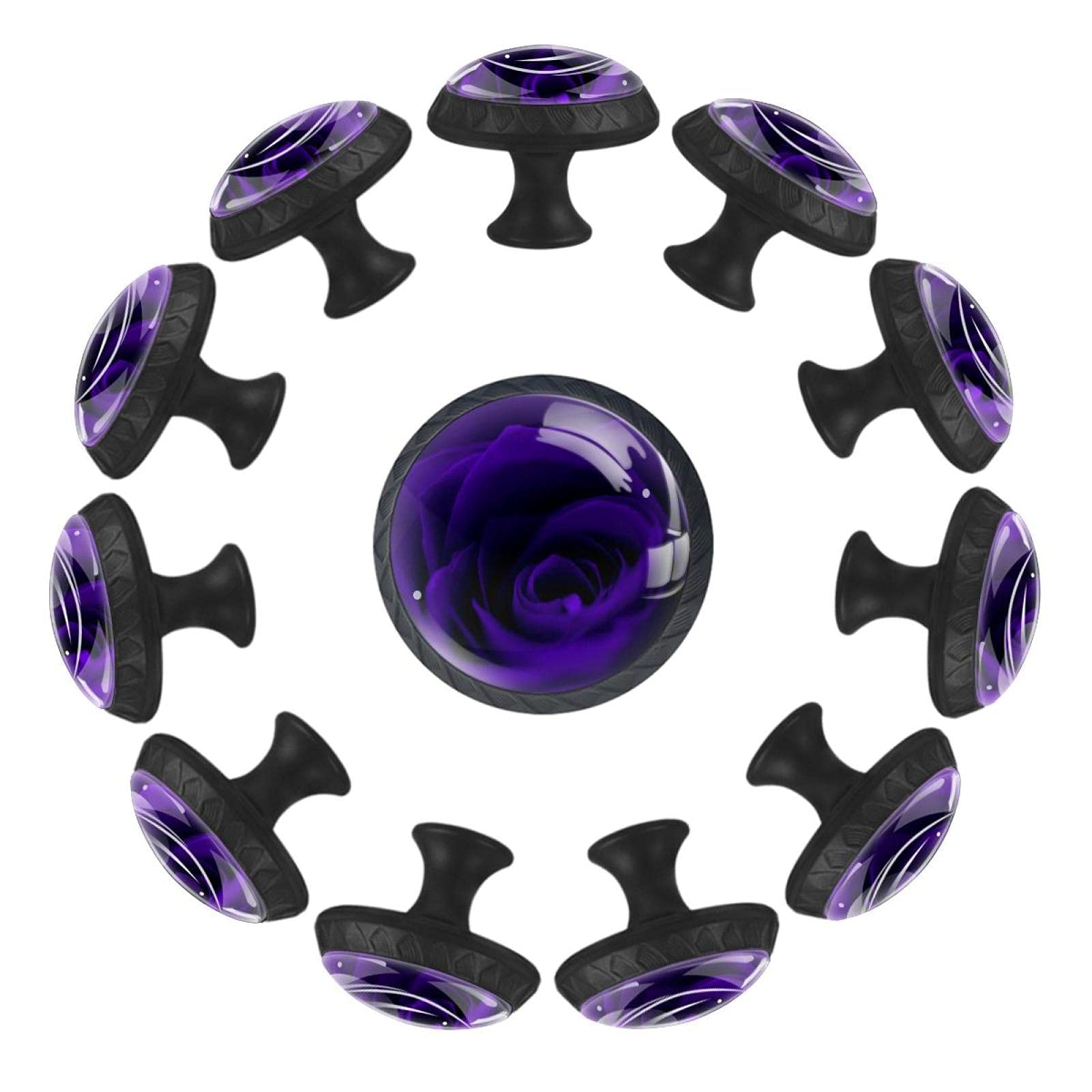 Boutons de tiroir rose violette pour relooker la commode de bébé