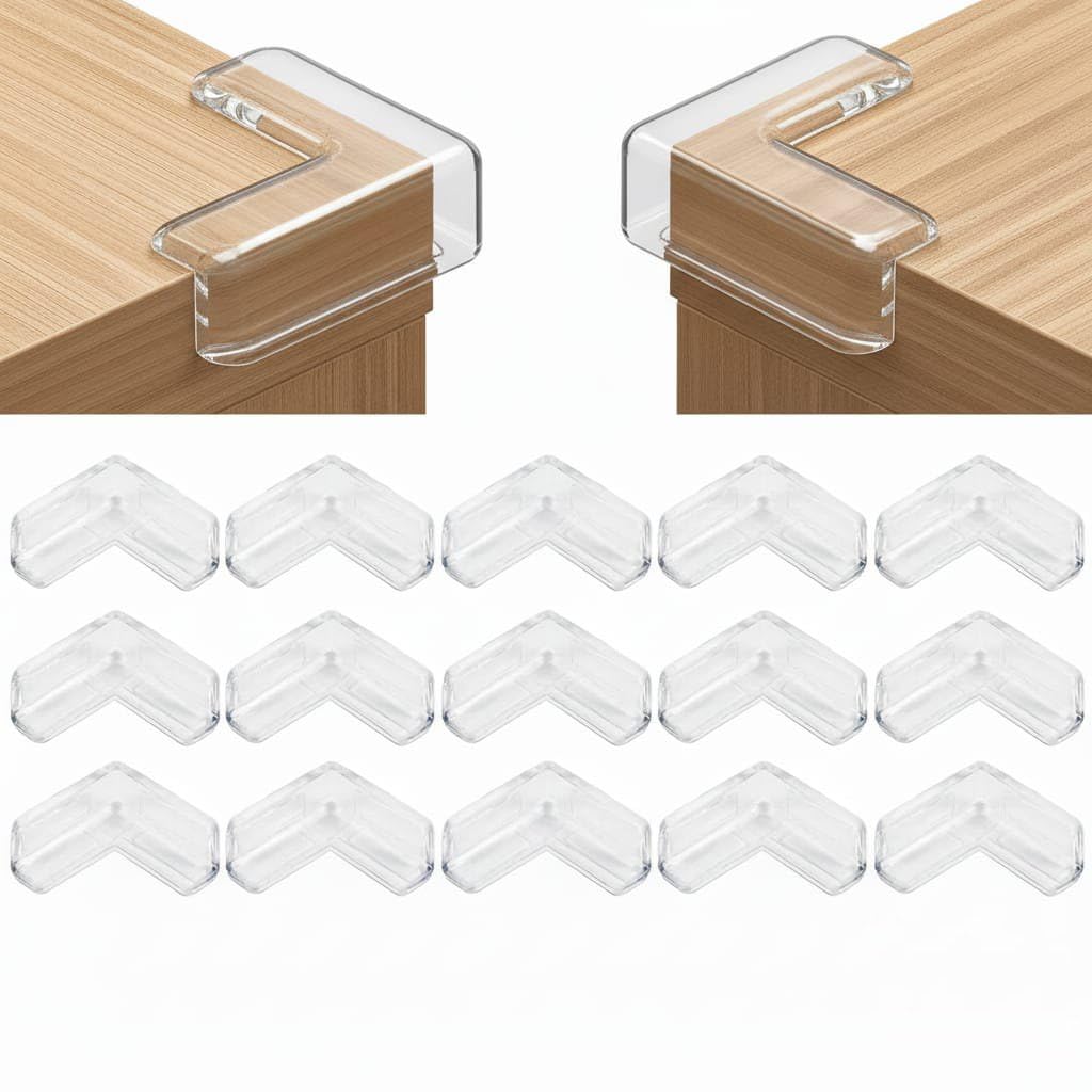 20 Pack Corner Protector Baby, Table Corner Protectors for Baby Guards Clear for Furniture Corner Protectors Proof Covers Baby Safety