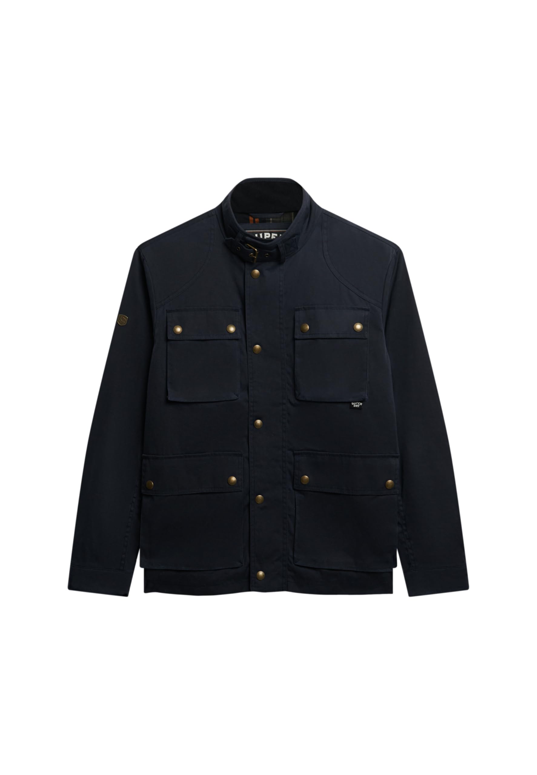 Superdry Bleu Jacket Racer Merchant Wax