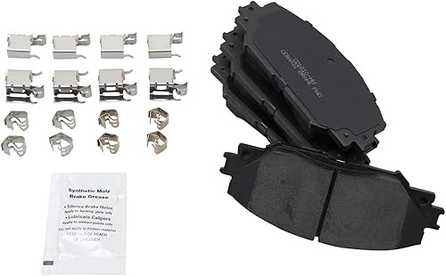 Miniatura 6 de TRQ Kit de pastillas de freno delanteras y traseras y rotores Kit de productos químicos de freno, pastillas de freno Rotor de freno Cerámica Premium