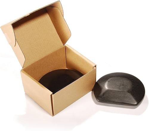 Master masaje 2 piezas tres cuartos redondo negro basalto caliente herramienta de masaje piedra Rock Lava Pack