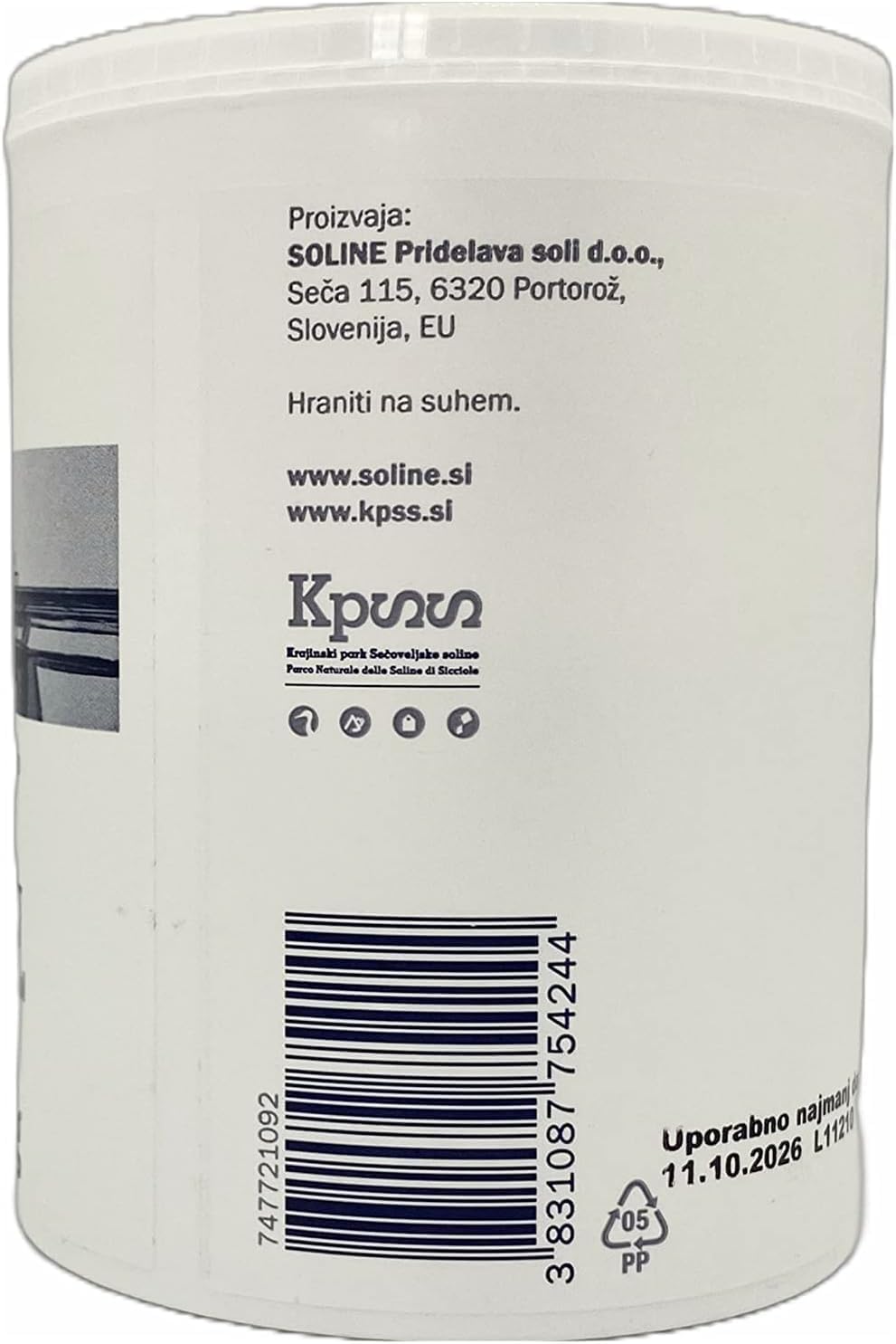 SORINA Solni Cvet - Salt Flower 250g (Protected Designation of Origin) - Purely Organic and Unrefined Sea Salt - Good for Cooking and Table Salt (26oz) (6)