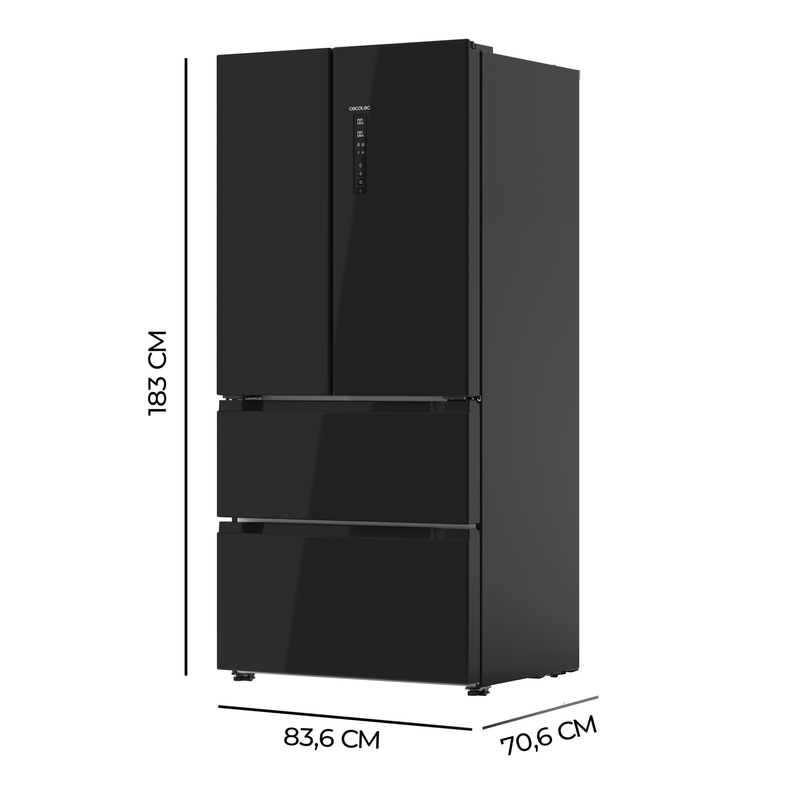Cecotec Frigorífico Americano French Door Bolero CoolMarket FD 510 Black