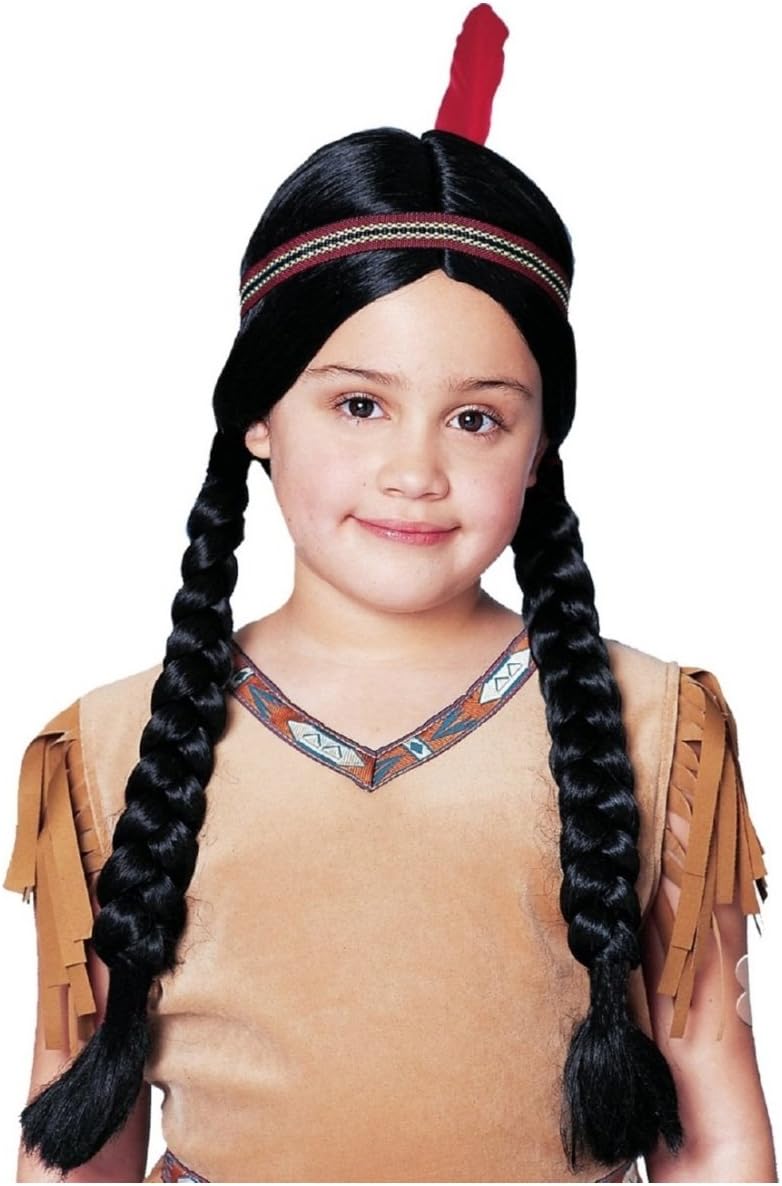 Child Lil Pow Wow Black Wig Costume Accessory