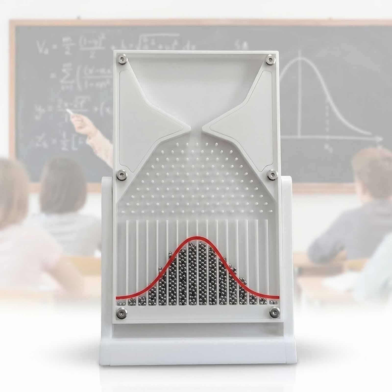 MObyat 12 * 18cm Normal Distribution Educational Tool, Probability Teaching Demonstration Model with Red Curve, Enhancing Learning and Curiosity, for Educators Students (Black/White)