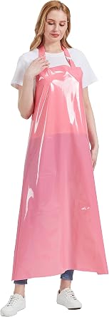 Nanxson TPU Waterproof Apron Lightweight Industrial Work Apron with Adjustable Buckle Butcher Aprons for Dishwashing Grooming