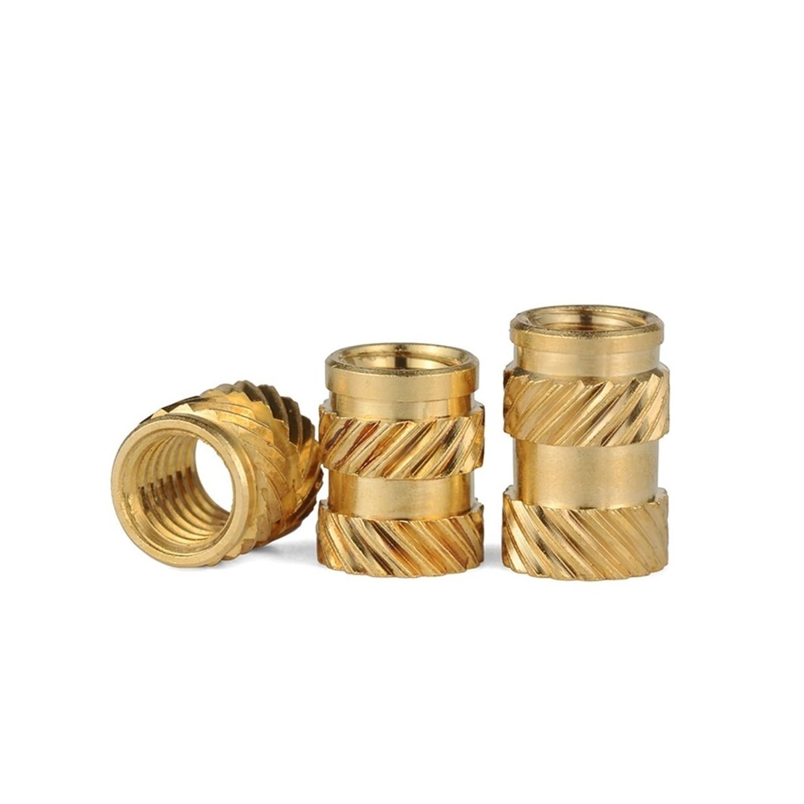 Inserts filetés, Écrous moletés en Laiton M3 for l'encastrement de la Chaleur dans ABS, Plusieurs Tailles, Paquet de 250(M3x7x4.5(250pcs))