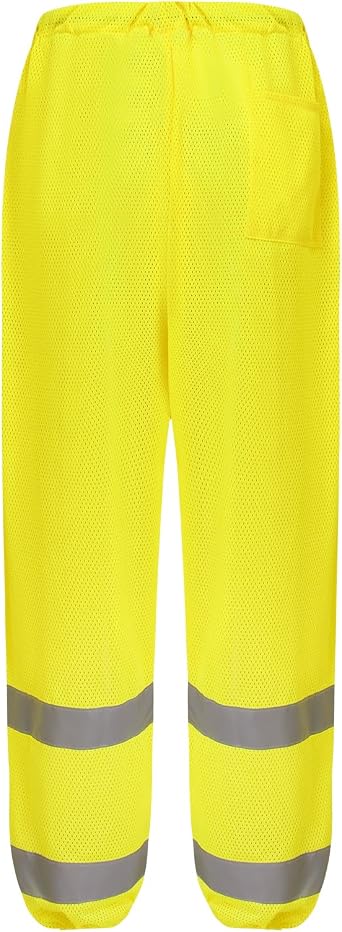 A-ASFETY High Visibility Reflective Traffic Safety Work Mesh Road Pants