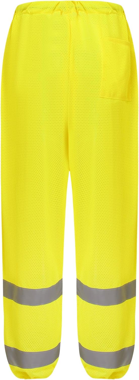 A-ASFETY High Visibility Reflective Traffic Safety Work Mesh Road Pants