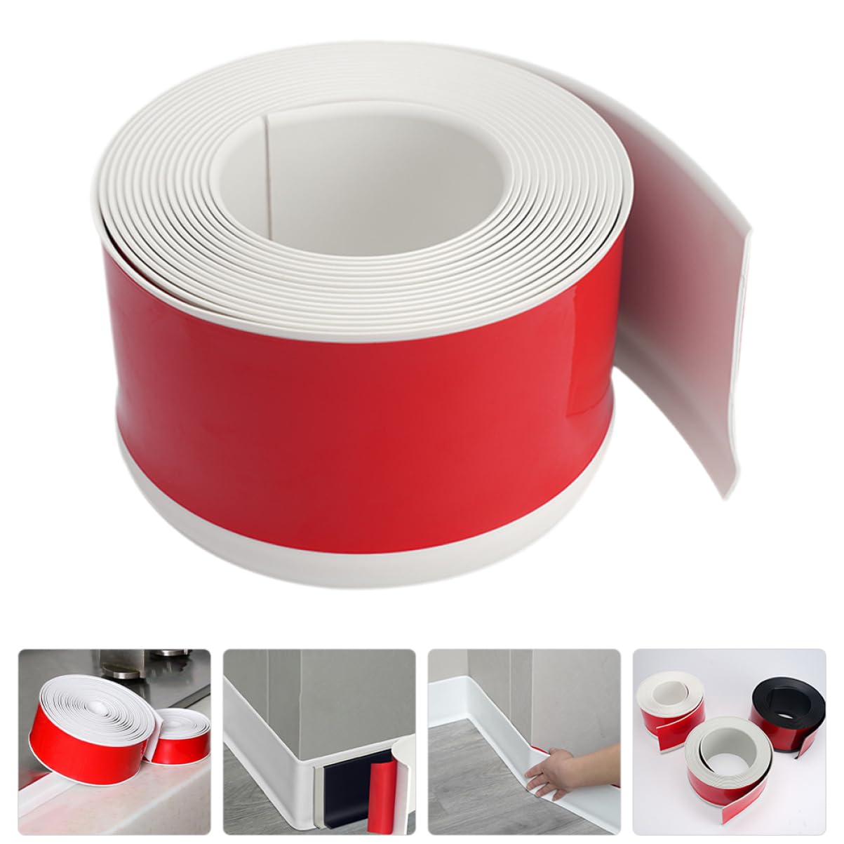 jojofuny Moldura de Esquina de Pared Adhesiva Flexible para Bordes de Pared Autoadhesivos para Decoración de Paredes y Acabados de Azulejos