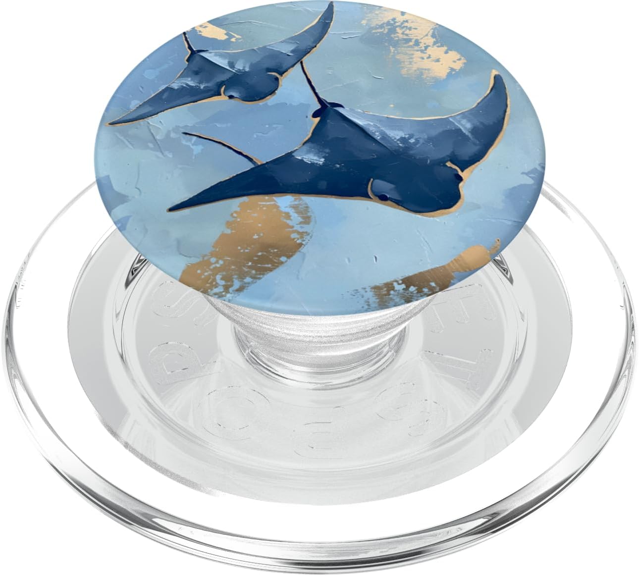 Stingray Paint Art Abstract Ocean Lover PopSockets PopGrip for MagSafe