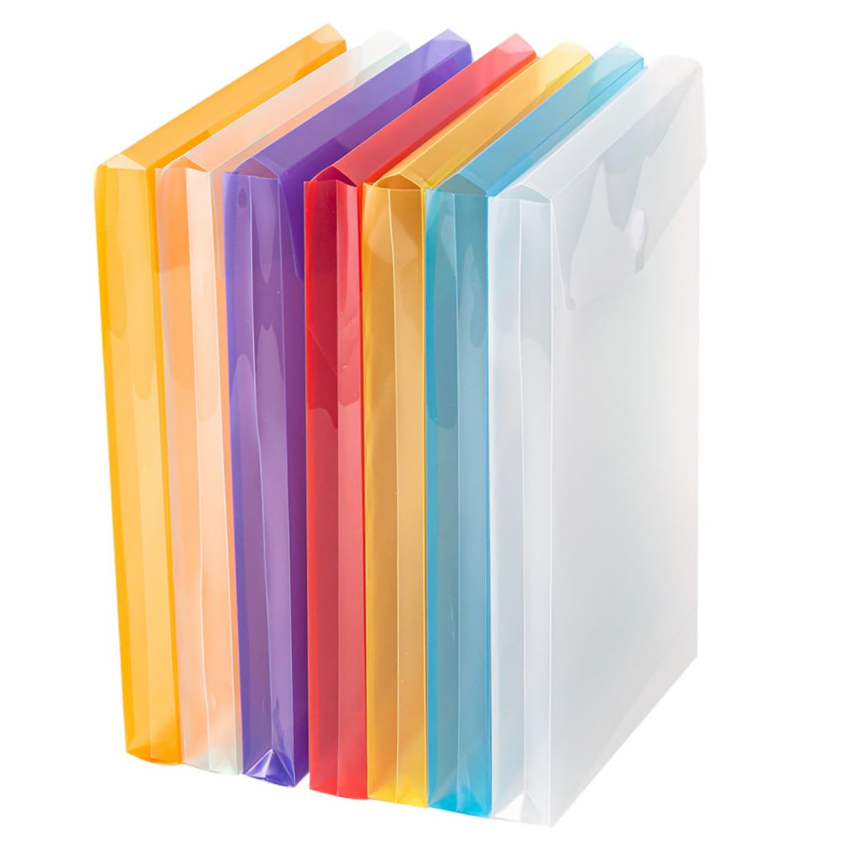 STOBOK 14stücke Dokumentenmappe Transparente Und Bunte Aktenordner Wiederverwendbare Dateiablage Für Rechnungen Belege Und Notizen Für Büro Und Schule