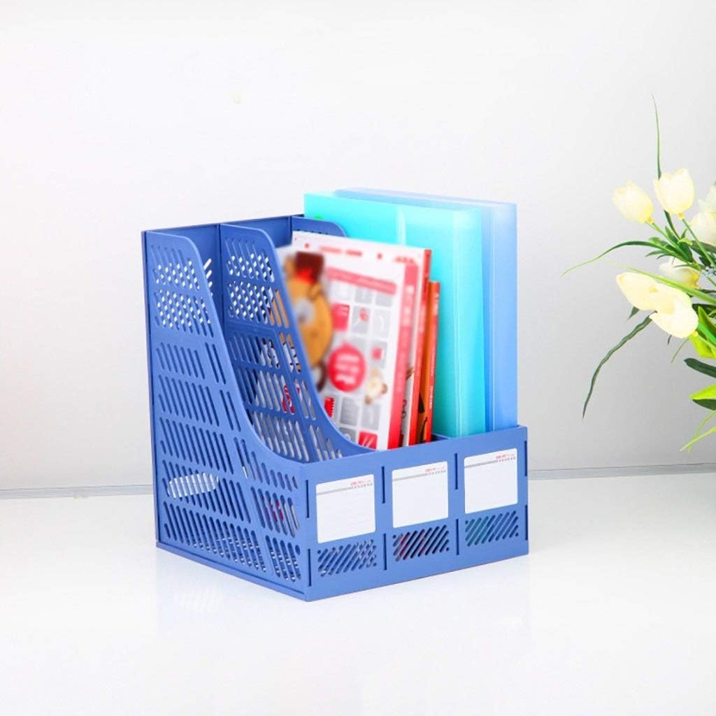 Sturdy Magazine File Holder,Desk Organizer for Office Organization and Storage,25.8x26.2x31.3cm(Gray)