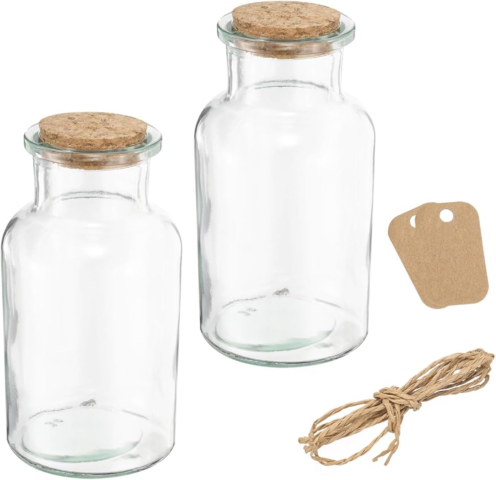 Amazon.co.jp: uxcell ガラス瓶 コルク栓付き クリア メッセージ入り Amazon.co.jp: uxcell ガラス瓶 コルク栓付き クリア メッセージ入り