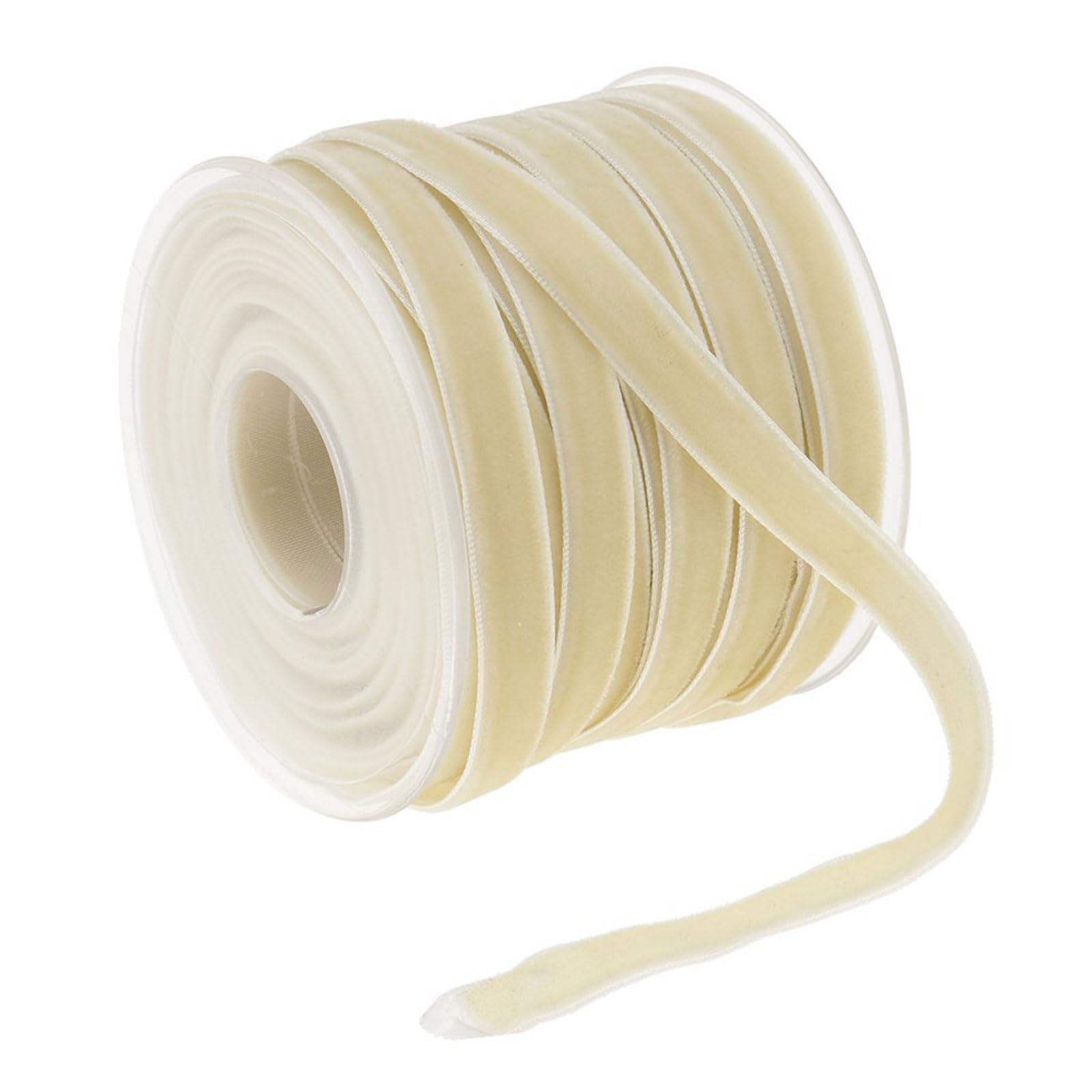 Buxuaaaa Beige Craft Ribbon 20Yard Christmas Wrapping Ribbons For Bows Making Hair Bows Accessories Embellishment Wedding Supplies Scrapbooking Ribbon