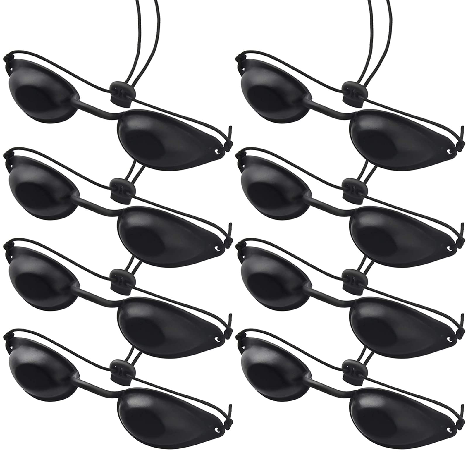 Guador 8 piezas de gafas de seguridad para solárium, gafas ultravioleta, gafas de seguridad para los ojos gafas de seguridad de solárium infrarrojas fiables para fototerapia gafas de sol de belleza