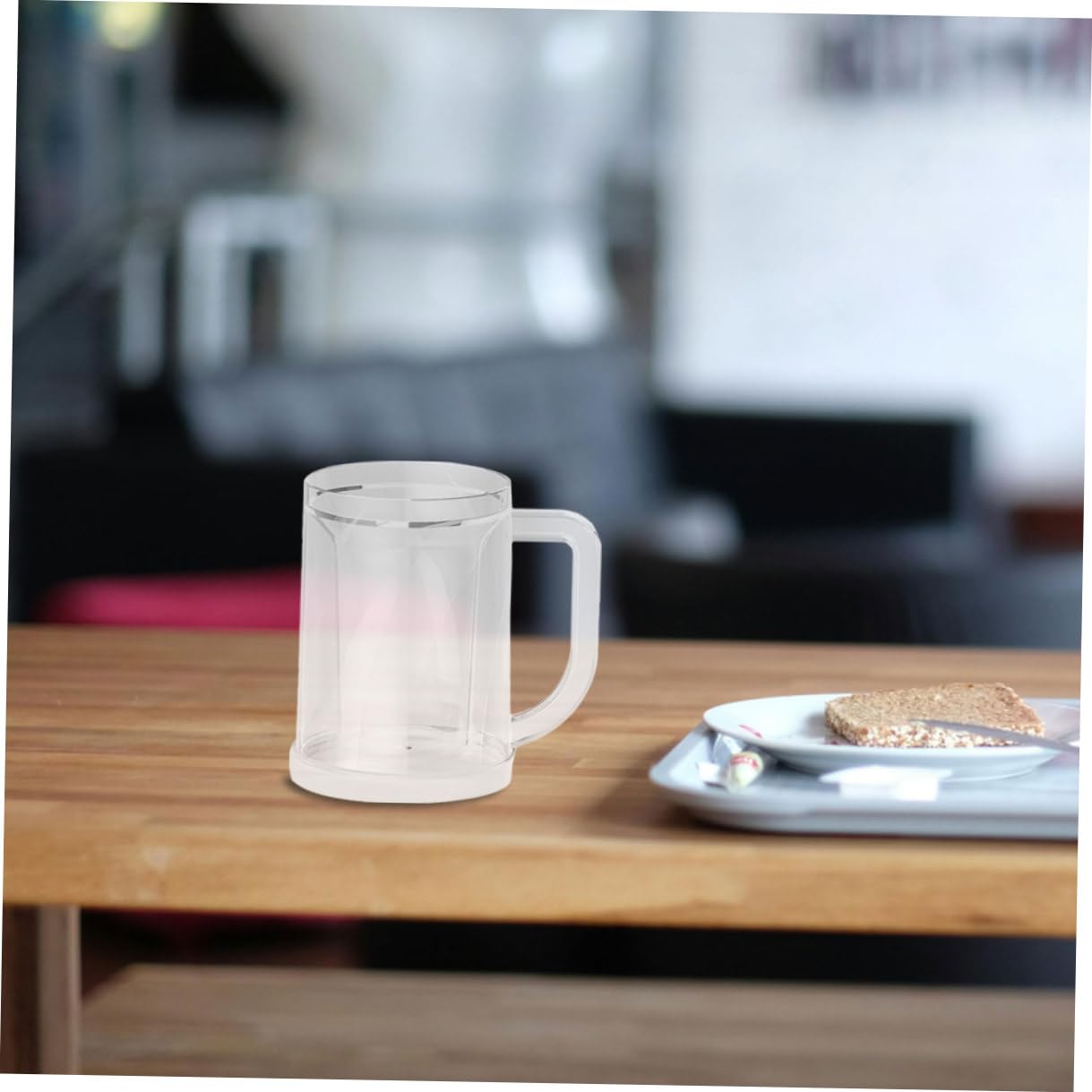 Cabilock 2pièces Gobelets Réutilisables pour Congélateur Tasses à Glacées Gobelets Givrés Réutilisables Verres à Bière Glacés Transparents pour Boissons Froides