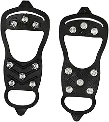 Tração de Caminhada com Grampos de, Grampos de aço E Durável, Botas para Caminhadas No Neve, Montanhês, 8