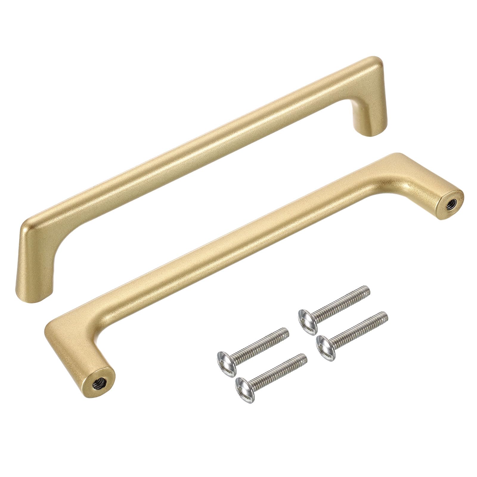 uxcell Cabinet Pulls, 6Pcs 5 Inch - Aluminum Alloy Drawer Handles, Furniture Kitchen Hardware Handle for Door Wardrobe Cupboard Vanity (Pearl Gold)