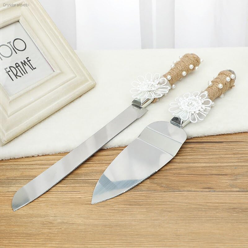 Western-Style Wedding Goble Toast Glass Stainless Steel Cake Knife Shovel 4Pce Borosilicate Glass Red Wine Glass (Knife shovel13)