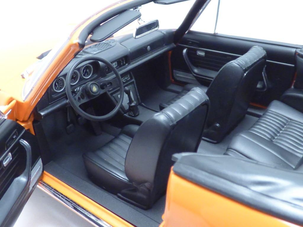 Norev 1:18 1970 Peugeot 504 Cabriolet - Capucine Yellow - NV184826