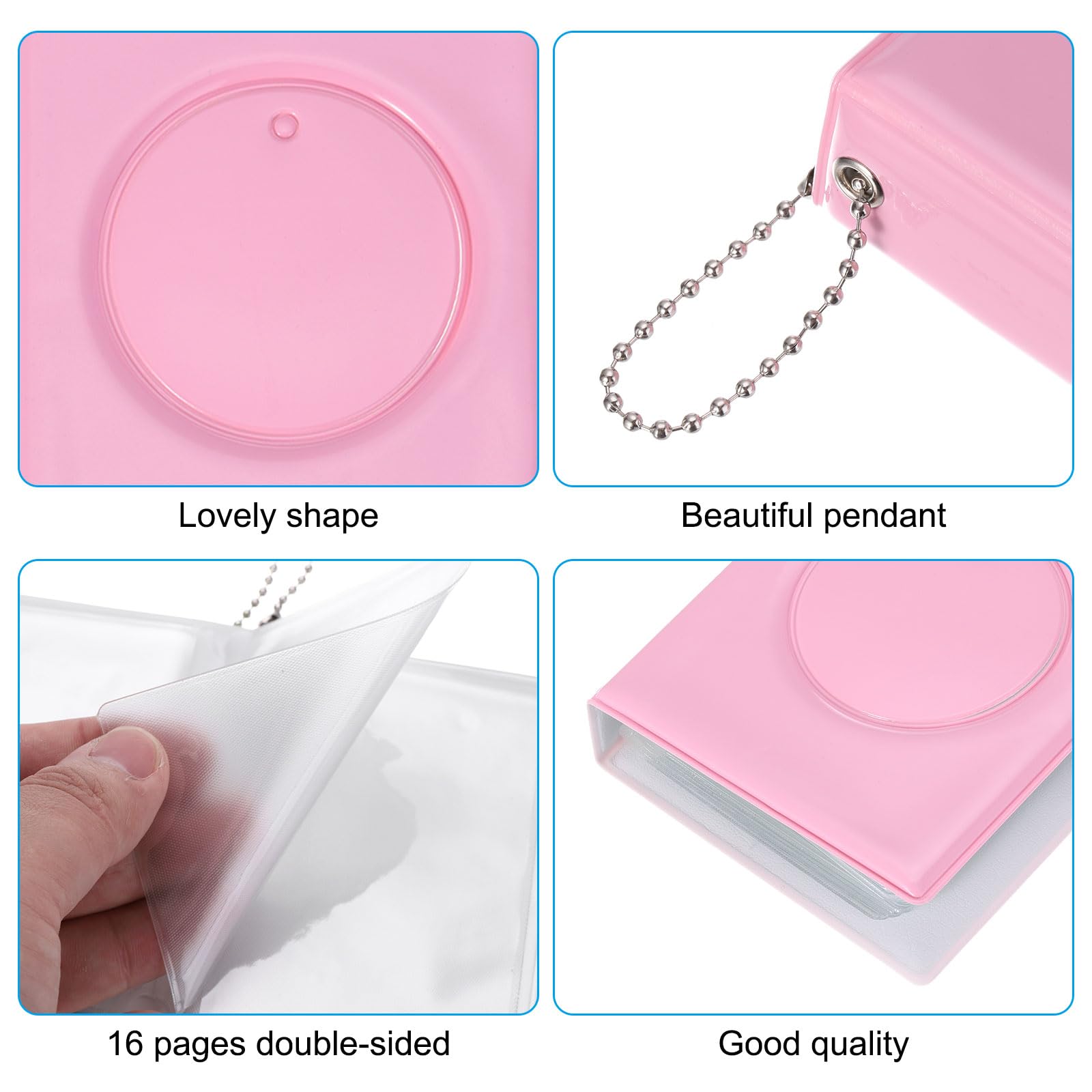 3 Inch Kpop Photocard Holder Book, Mini Photo Album With Mirror-Like...