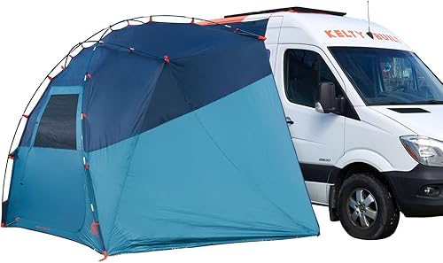Kelty Highroads Overlanding Shelter - Tienda de campaña universal para automóvil con entrada grande con cremallera, marco de aluminio, paredes y