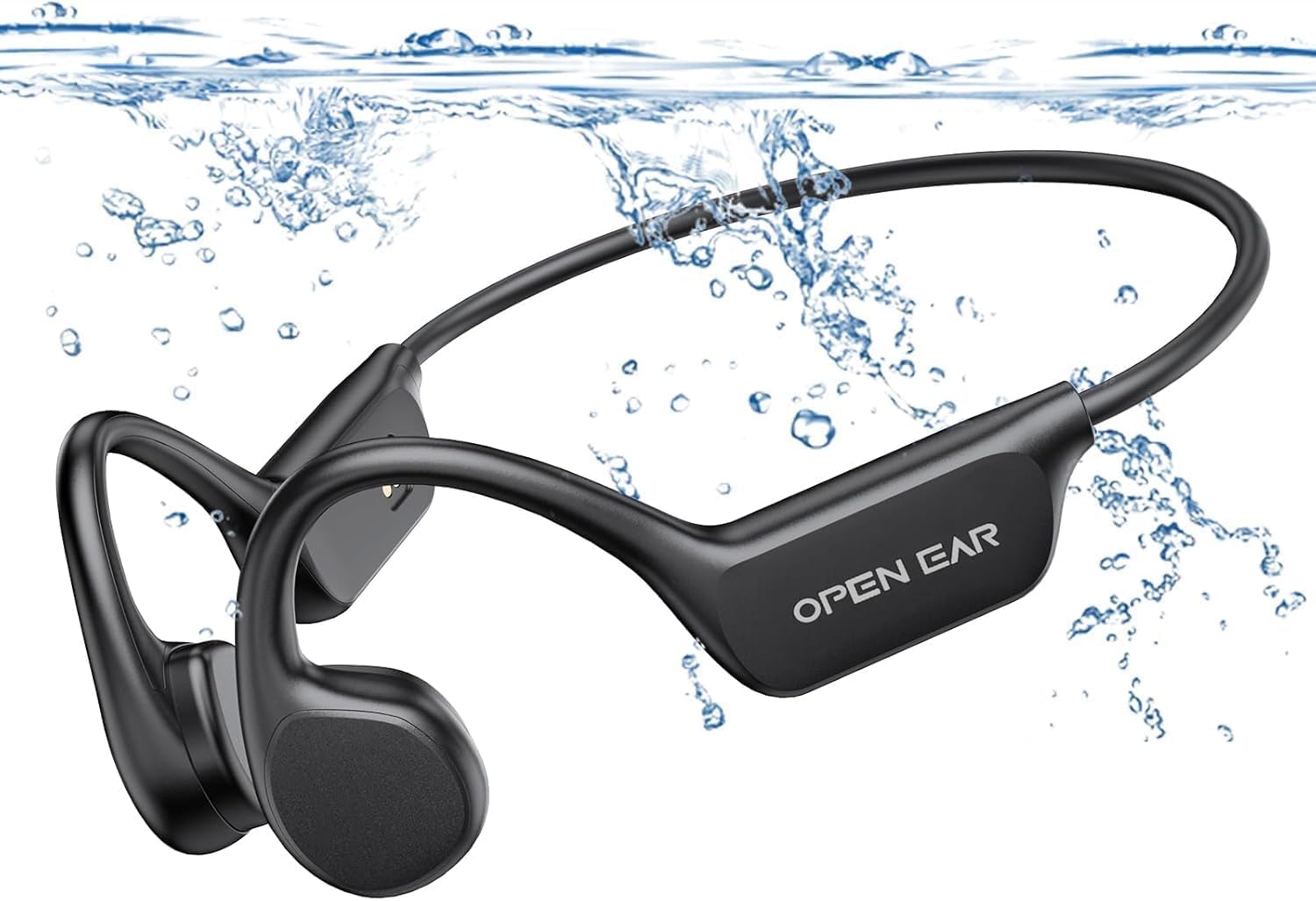 Knochenschall Kopfhörer, Kopfhörer Schwimmen, 32GB MP3 Sport Kopfhörer Bluetooth 5.4, IPX8 Wasserdicht, Open Ear Kopfhörer für Schwimmen Laufen, 10 Stunden Spielzeit