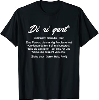 Definition Conductor Chorus Leader Music Orchestra Maestro Choir T-Shirt