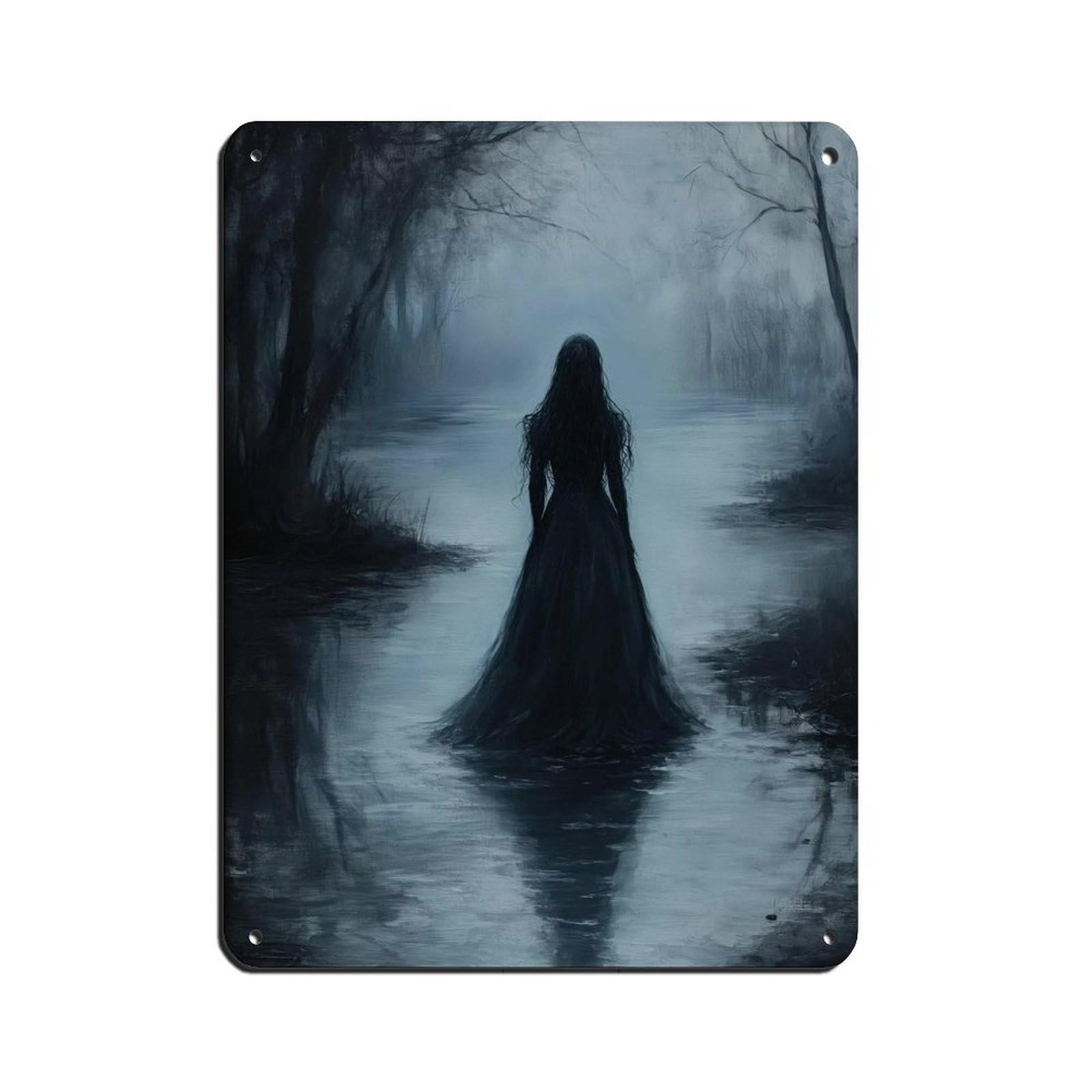 Moody Victorian Poster, Dark Decor Aesthetic Retro Poster Metal Tin Sign Chic Art Retro Iron Painting Bar People Cave Cafe Family Garage Poster Wall Decoration 12x16inch(30x40cm)