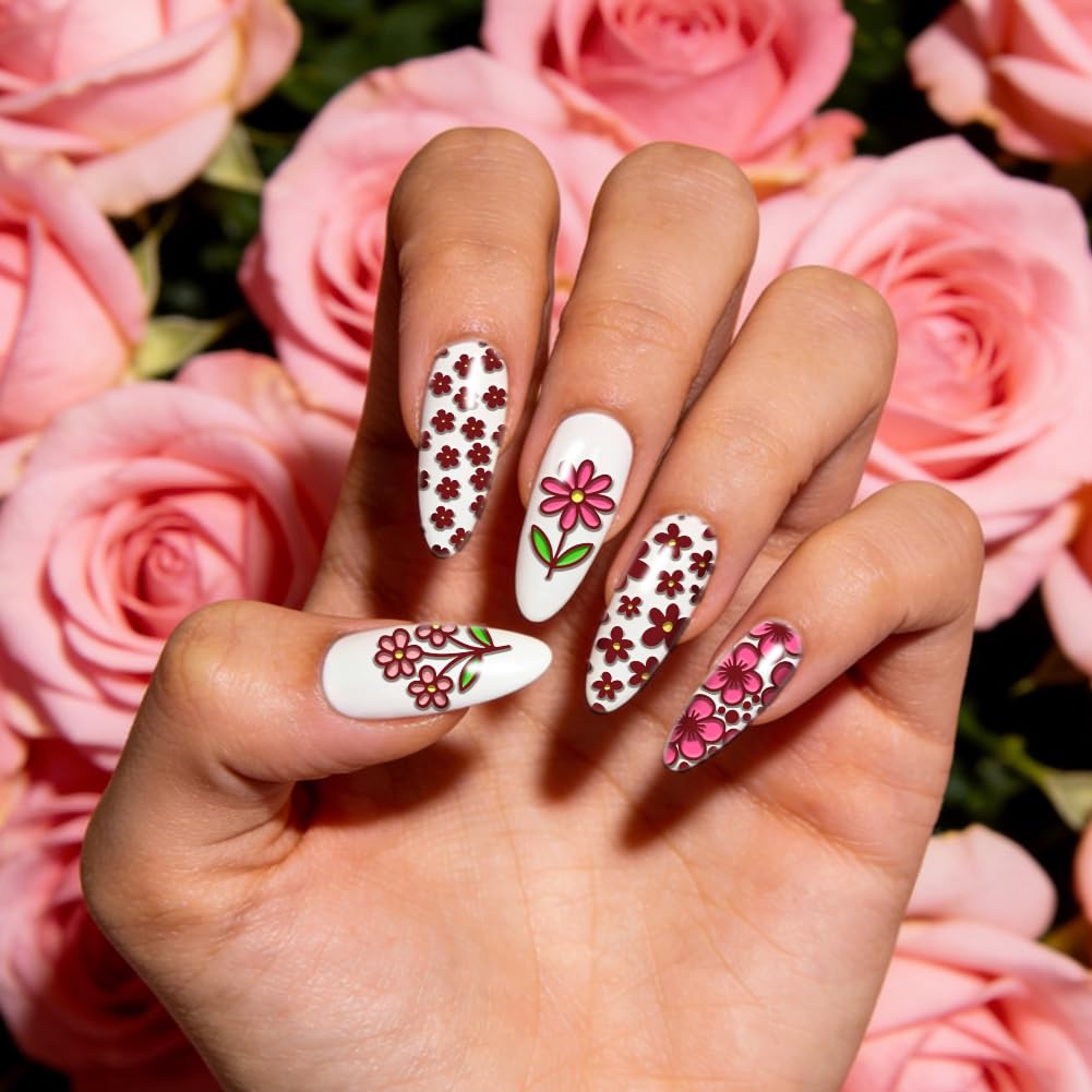 6 Sheets Nail Stamping Plate Seasonal Elements Nail Art Stamp image 5