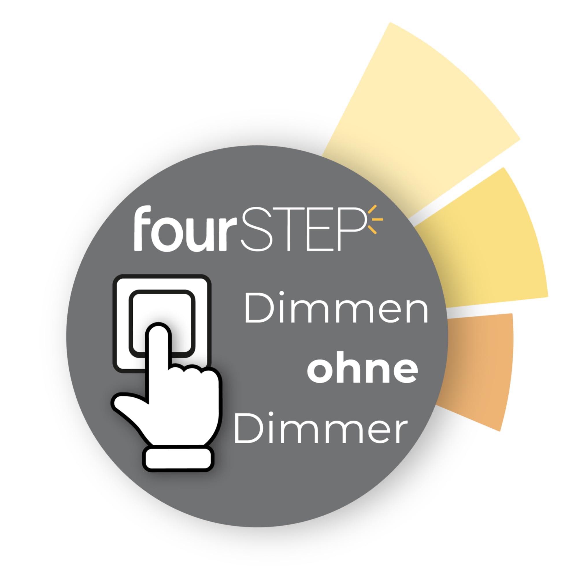SSC-LUXon FM-3 LED Modul 10 Stück fourSTEP 4W neutralweiß 38° GU10 Ersatz | Zehn flache LED-Module FM-3 neutralweiß ohne Dimmer - in 3 Stufen dimmbar, enger 38° Winkel, GU10-Ersatz für Spots