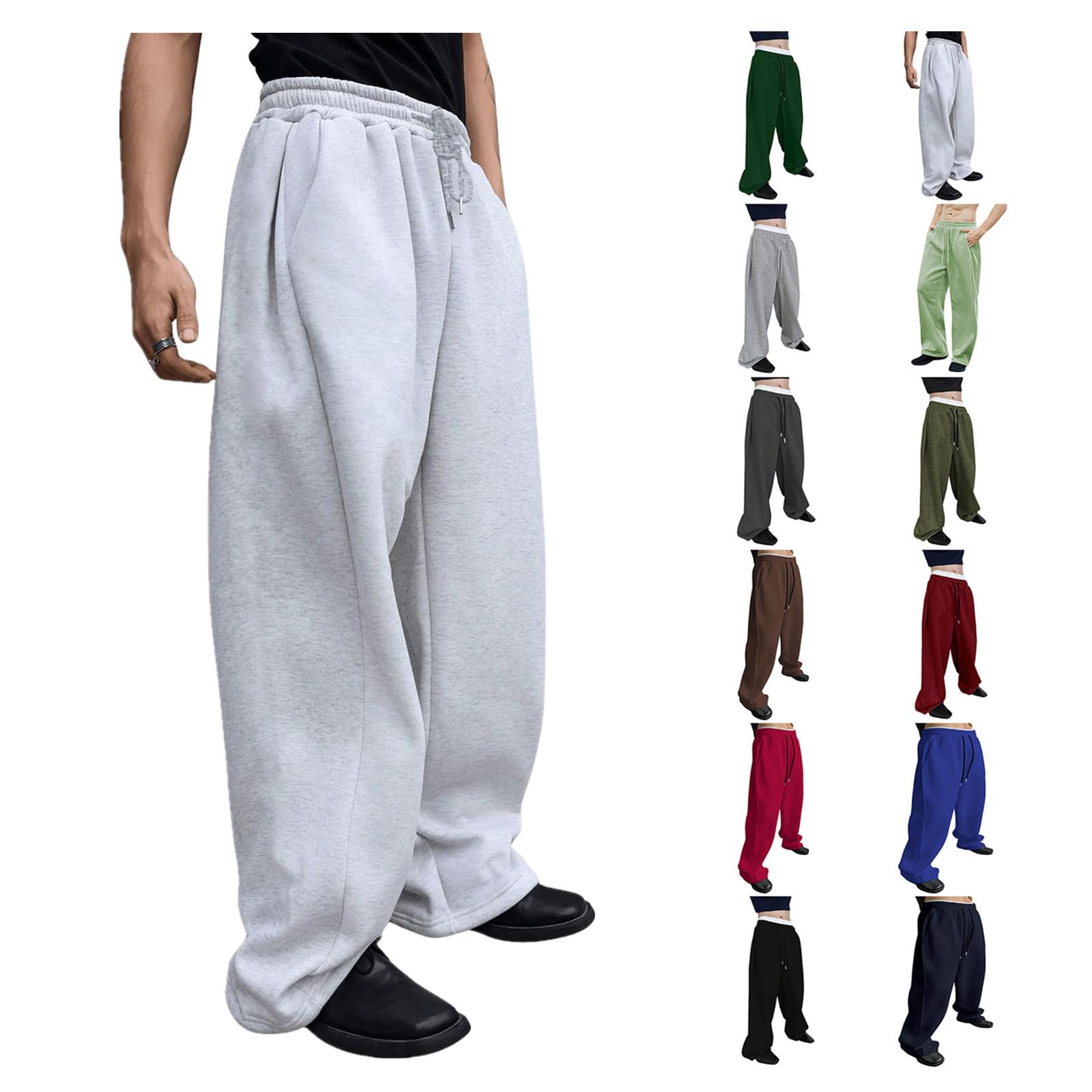 Under $25: Baggy Fleece Sweatpants with Pockets & Cords