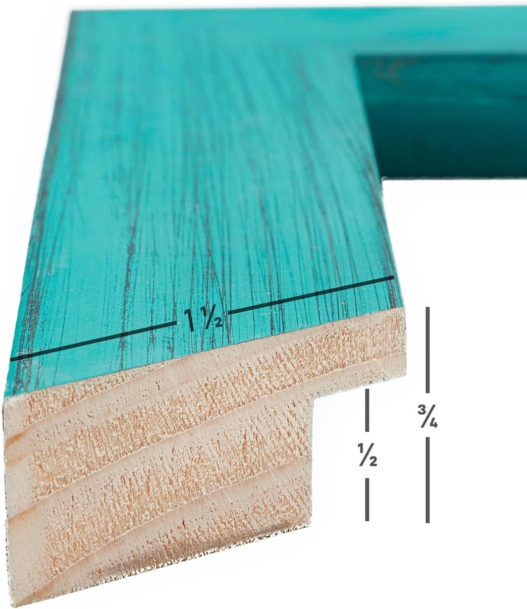 Craig Frames Jasper, 8x10 Picture Frame, French Teal