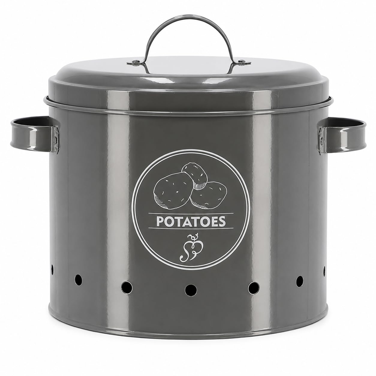 CKB LTD Potato Storage Container For Counter, Metal Kitchen Canister