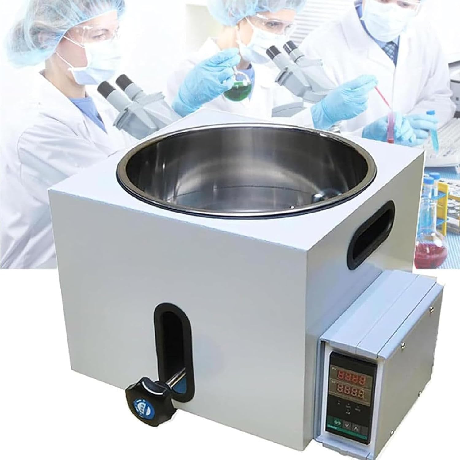 Laboratoryjna kąpiel olejowa i wodna, cyfrowy typ podnośnika z wyświetlaczem LED, regulacja temperatury PID do 250℃ do użytku chemicznego i laboratoryjnego