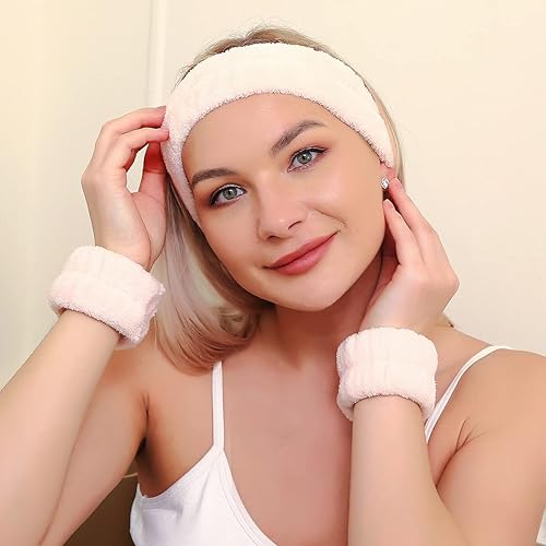 Miniatura 5 de Toallas de muñeca para lavar la cara para mujeres, niñas, hombres, pulseras de microfibra para spa, pulseras absorbentes para lavar la cara evitan