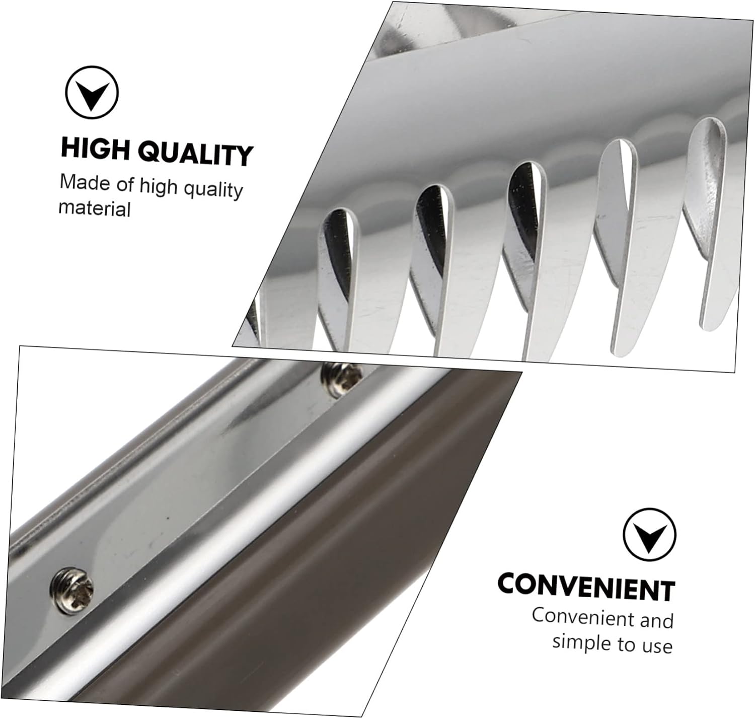 1 PC Stainless Steel Food Serving Tongs Buffet Tongs with Comfortable Handle Heat Resistant for Pasta Bread and Kitchen Use