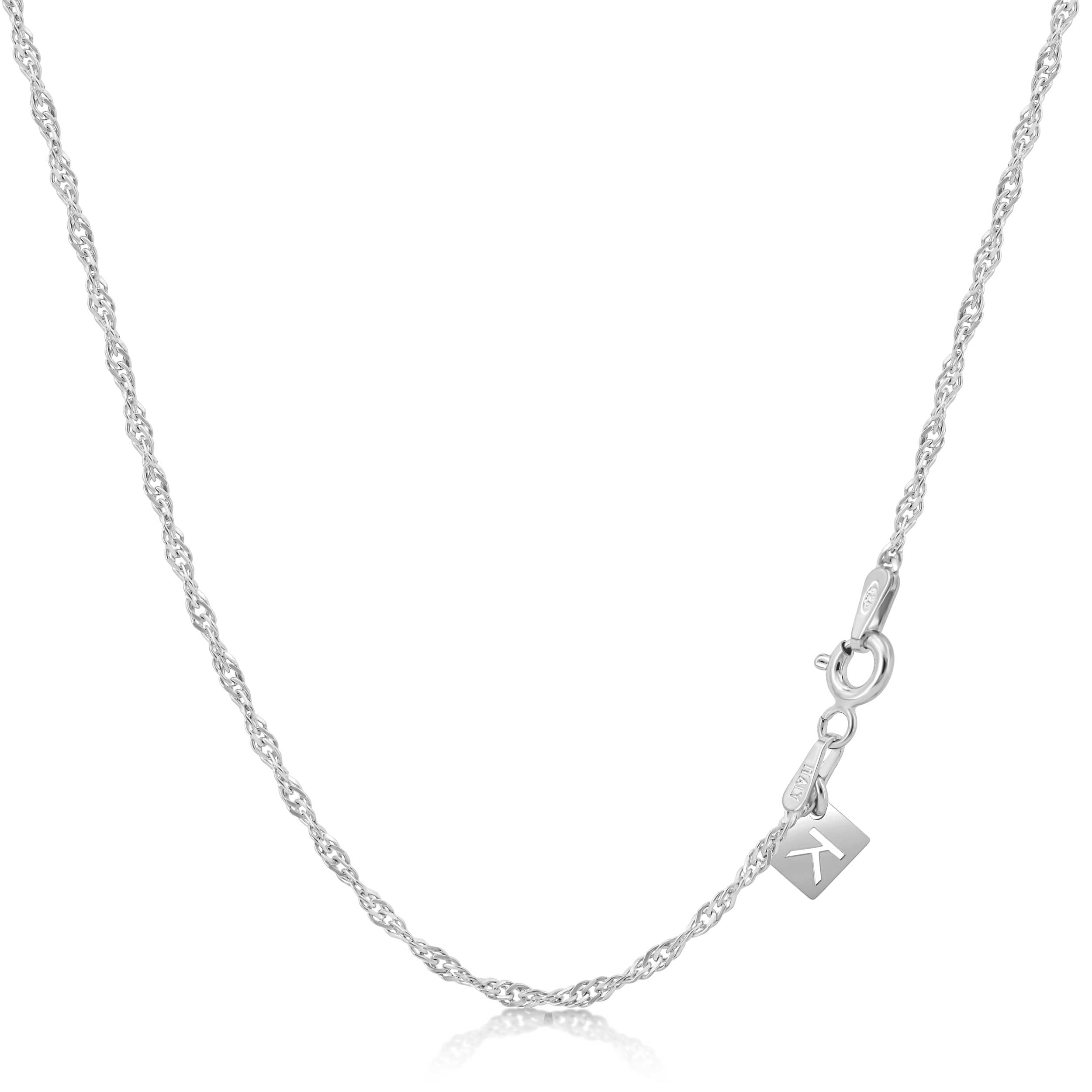 KEZEF Singapore Chain Necklace for Women and Men