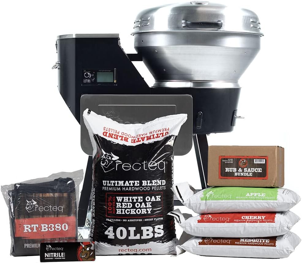 recteq RTB380X Bullseye Deluxe Wood Pellet Smoker Grill