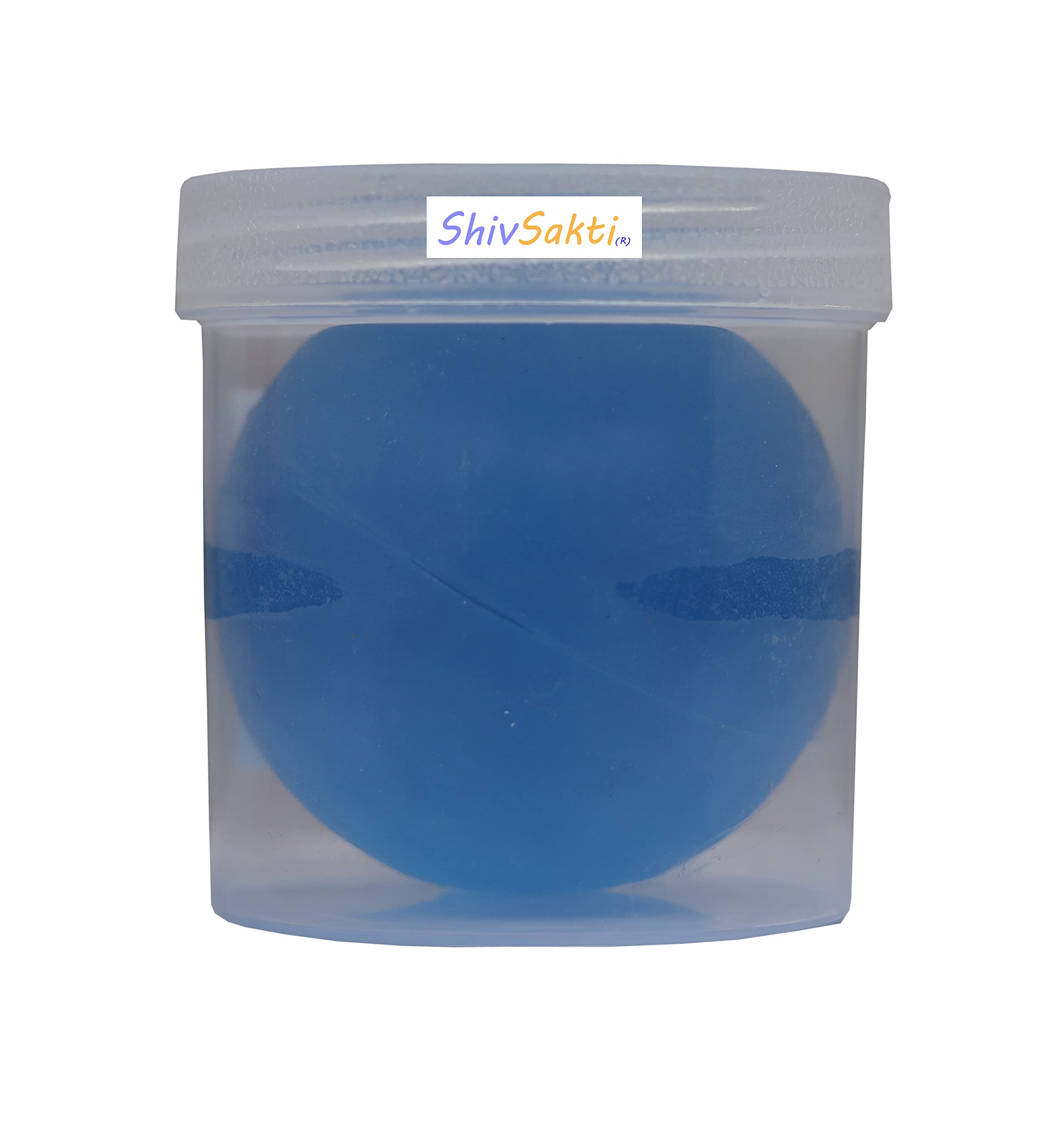 SHIVSAKTI Gel exercise ball (jelly ball)(Hard ) blue color Large 2.5 Inch Diameter - Made for Physiotherapy, Hand Strengthening exercise, Hand Grip strength, Occupational therapy And Stress Reliever Tool (Hard)-image-30