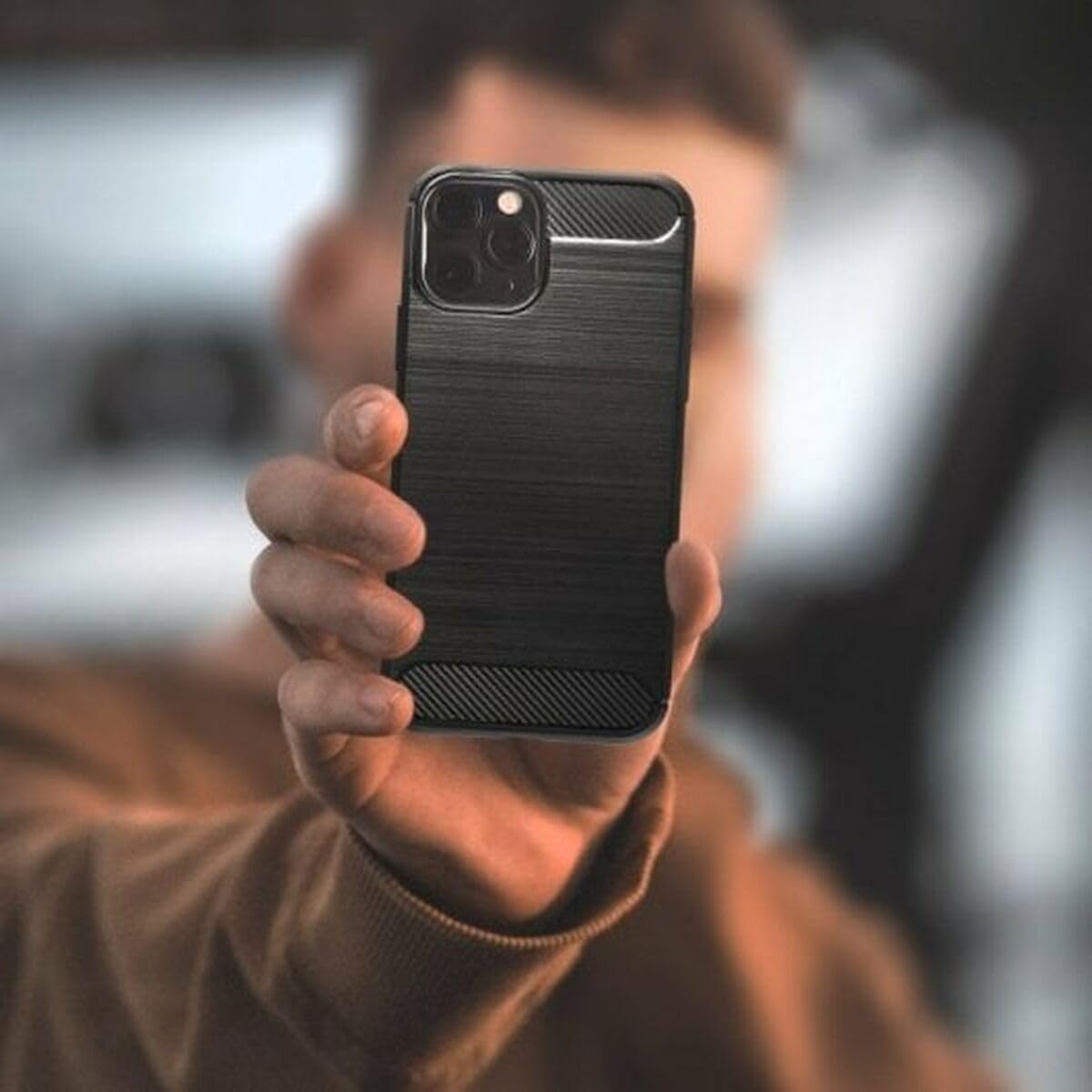 Cool Case for Motorola Moto G73 5G Charcoal Black, Black/White, única - Image 2