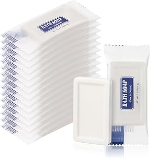 Travel Size Bars Soap in Bulk, Individually Wrapped 0.5 oz Mini Small Body Hand and Face Soaps Toiletries Amenities for Hotel, Shelter/Homeless/Nursing Home/Charity/Motel/Guest Bathroom (30)