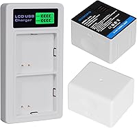 Vista 1 de Paquete de 2 cargadores duales de batería A-4A y pantalla LCD, para Arlo A-4, Arlo Pro 5 / 5S, Pro 4, Pro 3, Ultra, Ultra Plus, Ultra2, Ultra4K UHD