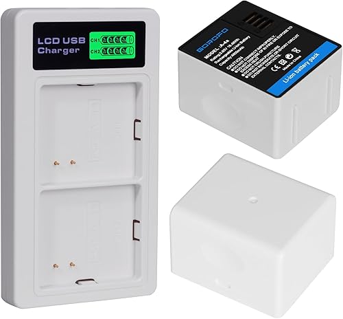 Paquete de 2 cargadores duales de batería A-4A y pantalla LCD, para Arlo A-4, Arlo Pro 5 / 5S, Pro 4, Pro 3, Ultra, Ultra Plus, Ultra2, Ultra4K UHD,