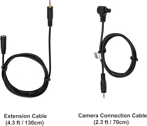 Vista 24 de Kiwifotos RS-60E3 Cable de liberación de interruptor remoto para Canon EOS Rebel T6 T7 T5 EOS R50V R R6 Mark II R6 R7 R8 R10 R100 RP T8i T7i T6s T6i
