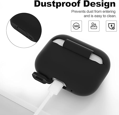 Miniatura 4 de ATUAT Funda para AirPods Pro de 2 generación (2022), accesorios de protección de silicona suave para hombres, mujeres, niños y niñas, para Apple